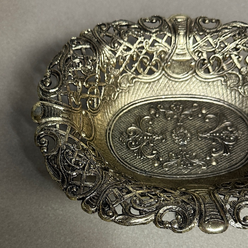 Ornate Gold Decorative Bowl - Picture 5 of 13